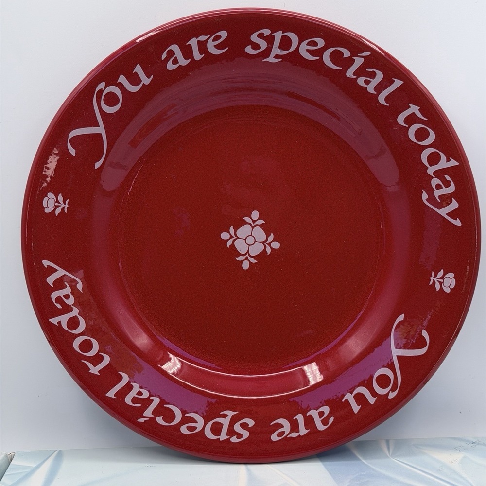 You Are Special Today Red Plate Vintage W Germany Original Box Booklet 10.5" NIB